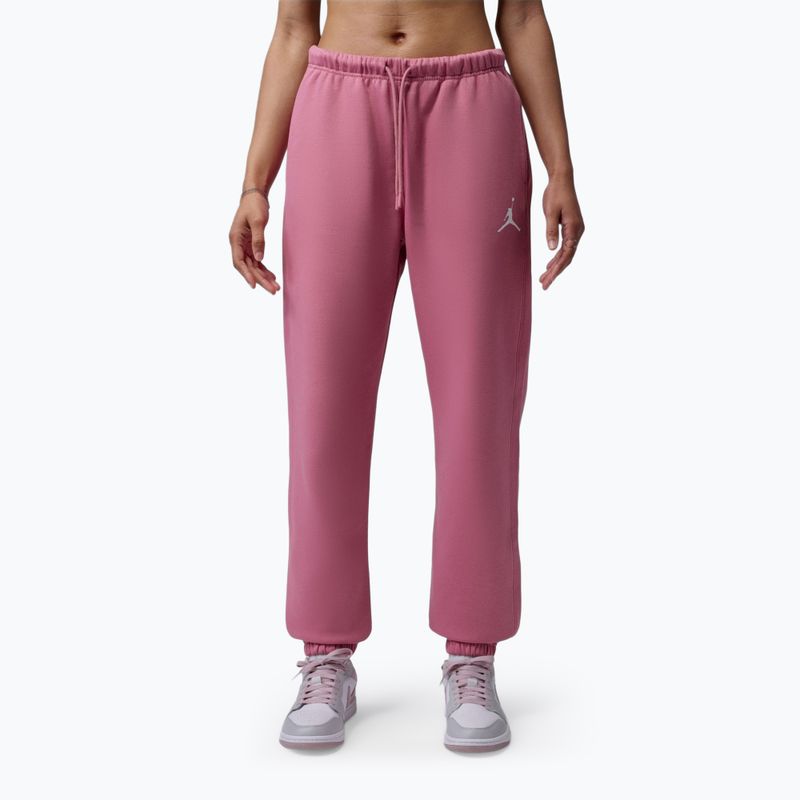 Dámské kalhoty Jordan Fleece desert berry/white