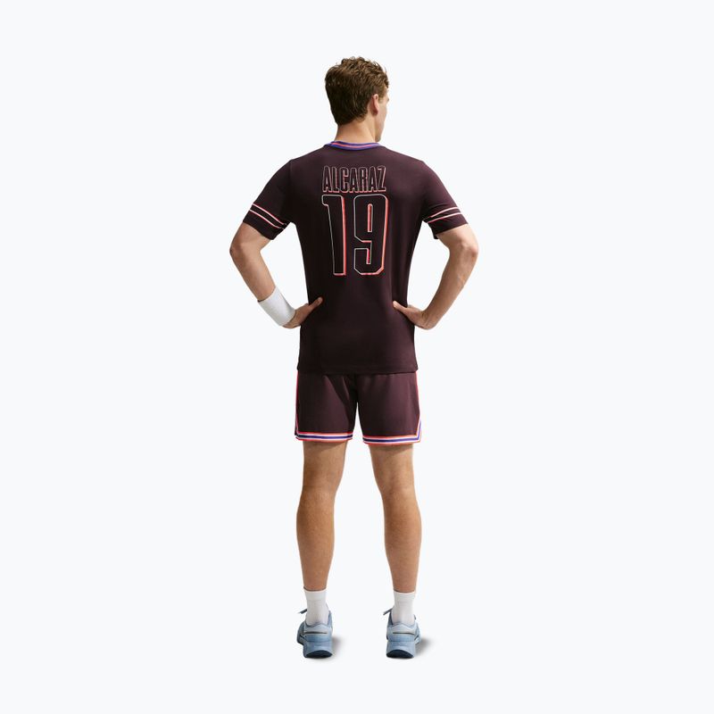 Pánské tričko na lezení Nike Court Dri-FIT Cotton burgundy ash 3