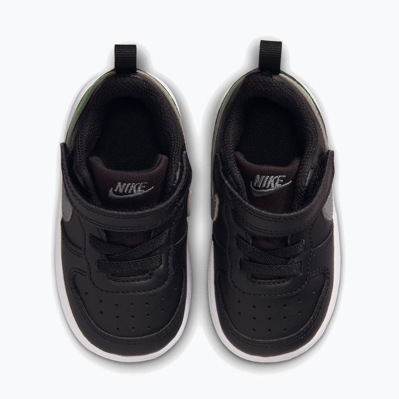 Dětské boty do vody Nike Court Borough Low black/smoke grey/white/illusion green 4