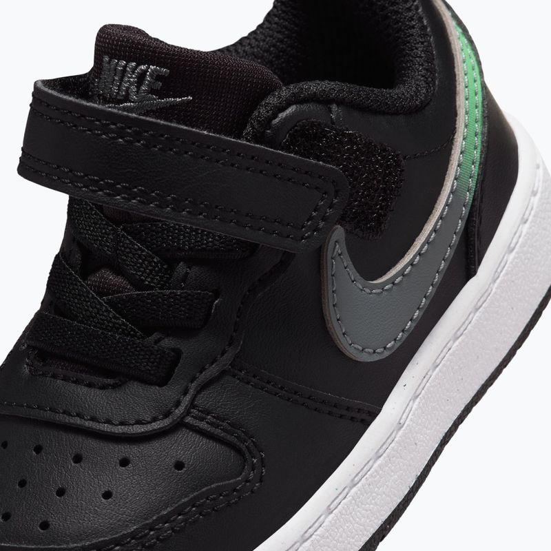 Dětské boty do vody Nike Court Borough Low black/smoke grey/white/illusion green 5