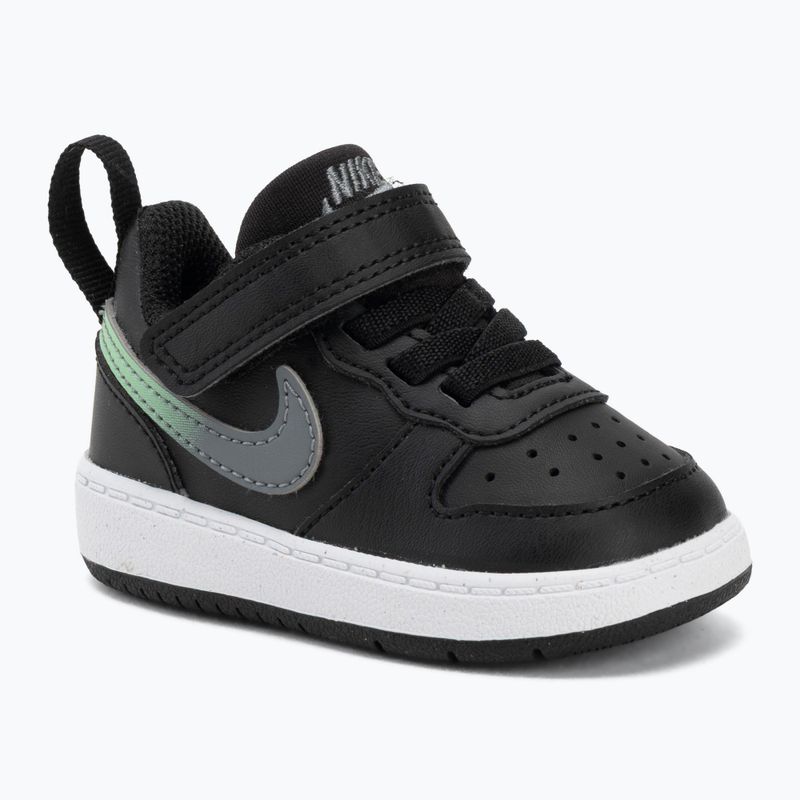 Dětské boty do vody Nike Court Borough Low black/smoke grey/white/illusion green