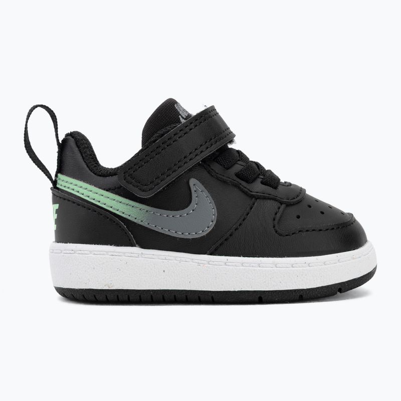Dětské boty do vody Nike Court Borough Low black/smoke grey/white/illusion green 2