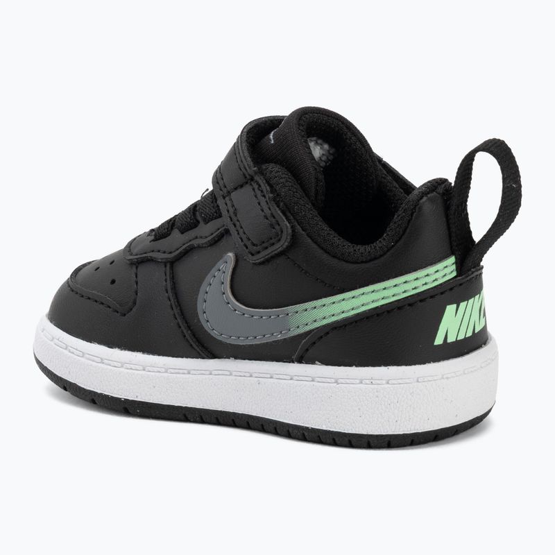Dětské boty do vody Nike Court Borough Low black/smoke grey/white/illusion green 3