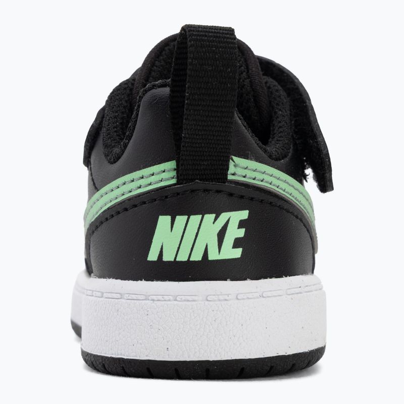 Dětské boty do vody Nike Court Borough Low black/smoke grey/white/illusion green 6