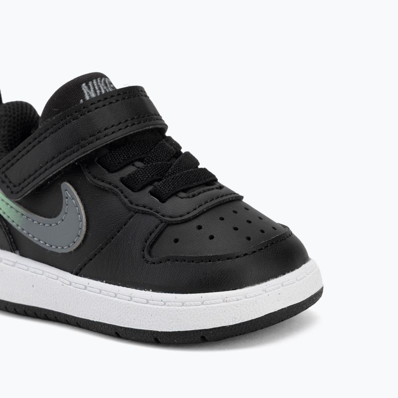 Dětské boty do vody Nike Court Borough Low black/smoke grey/white/illusion green 7