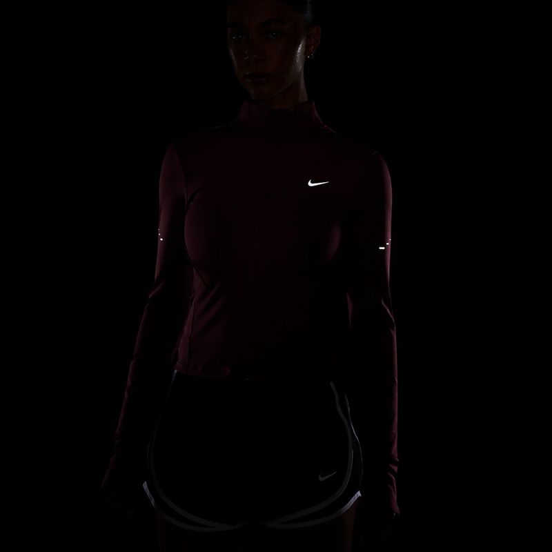 Dámská běžecká mikina Nike Swift Dri-Fit Full Zip pink smoke 4