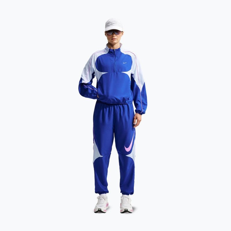 Dámská běžecká bunda Nike Tempo Dri-FIT 1/2-Zip old royal/football grey/pink rise 2