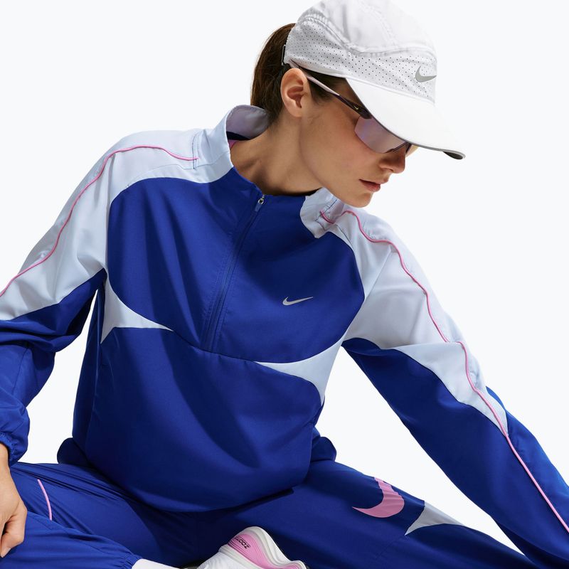 Dámská běžecká bunda Nike Tempo Dri-FIT 1/2-Zip old royal/football grey/pink rise 5