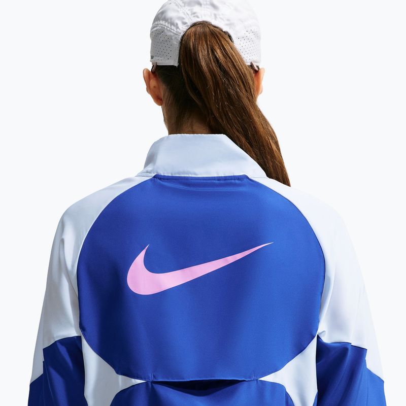 Dámská běžecká bunda Nike Tempo Dri-FIT 1/2-Zip old royal/football grey/pink rise 6