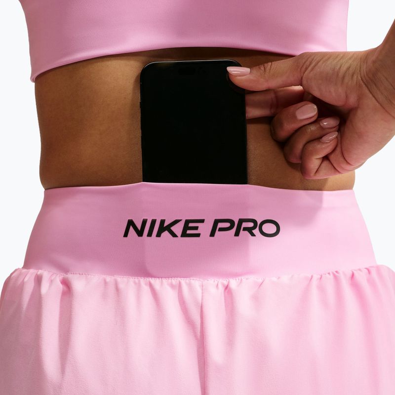 Dámské tréninkové šortky Nike Pro Sculpt pink rise/black 5