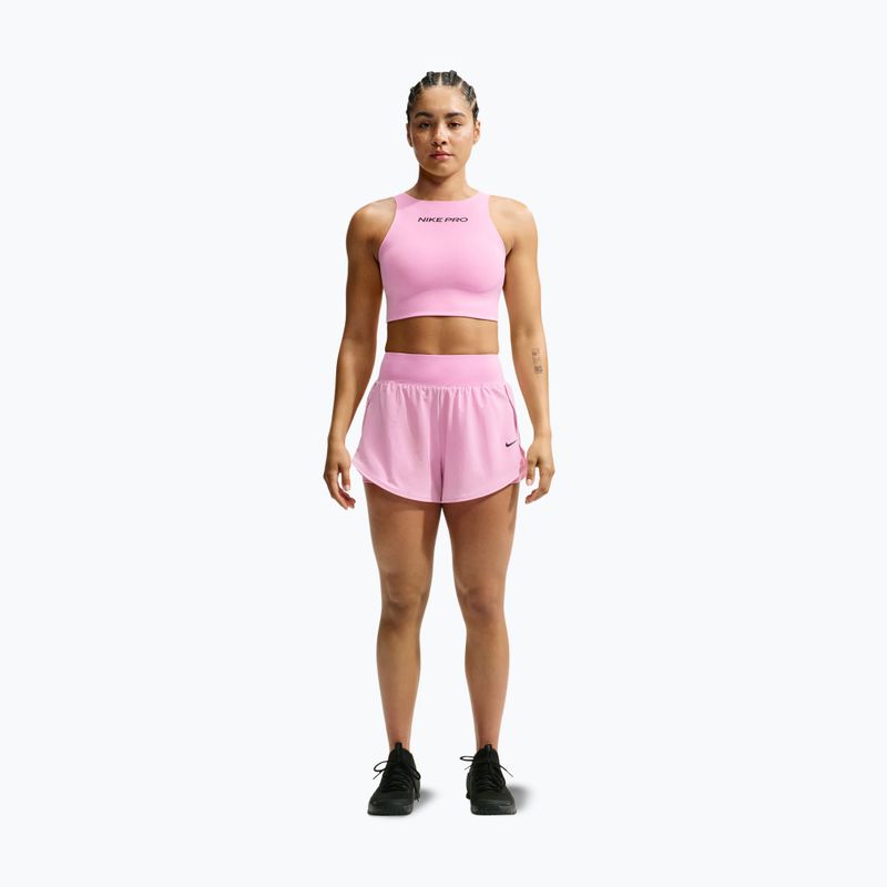 Sportovní podprsenka Nike Pro Sculpt pink rise/black 2