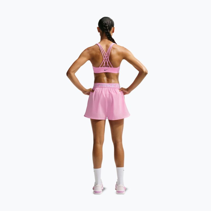 Sportovní podprsenka Nike Indy Strappy pink rise/black 2