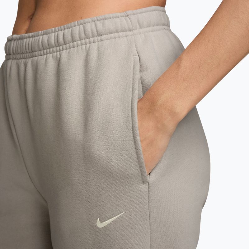 Dámské kalhoty Nike Studio Fleece cream li/sail 3