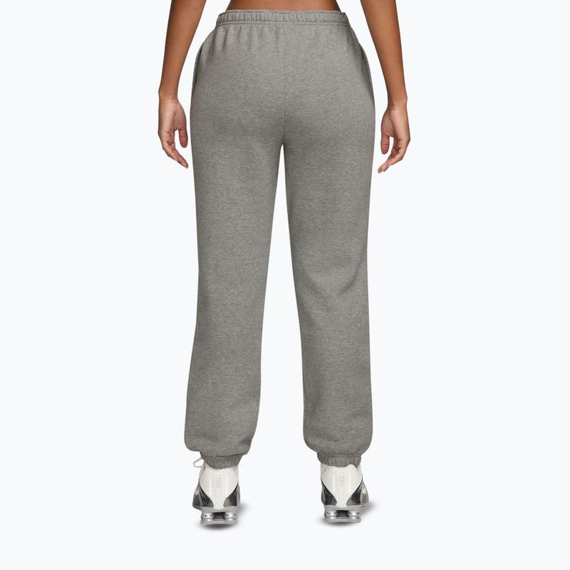 Dámské kalhoty Nike Studio Fleece dark grey heather/sail 2