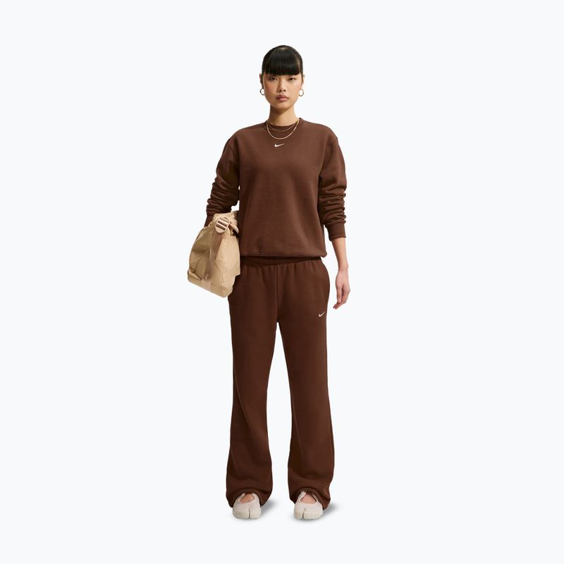 Dámská mikina Nike Studio Fleece cacao wow/sail 2