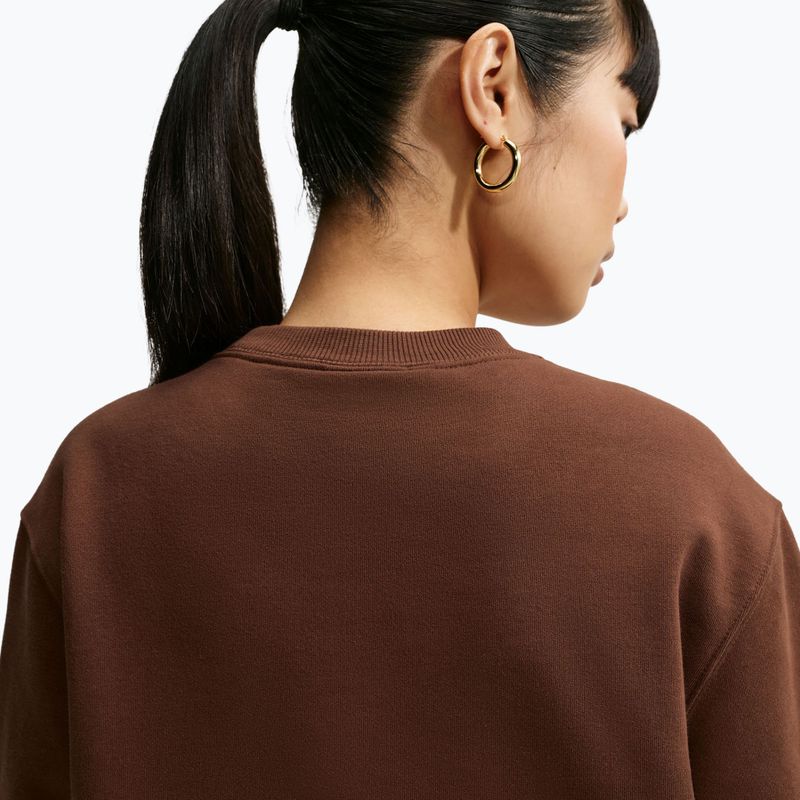 Dámská mikina Nike Studio Fleece cacao wow/sail 6