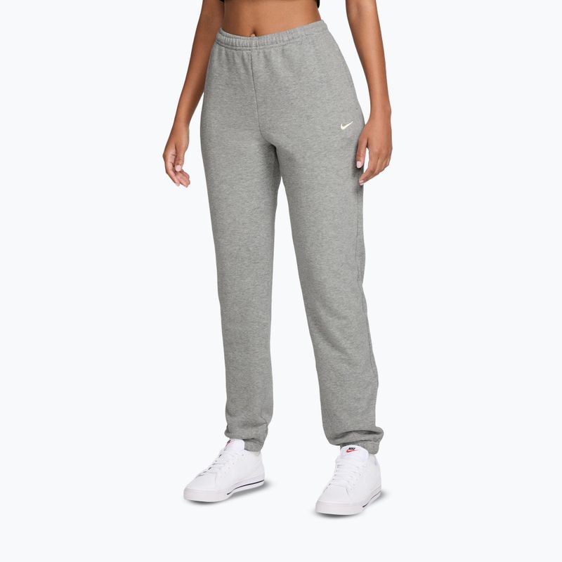 Dámské kalhoty Nike Studio Fleece dark grey heather/Sail