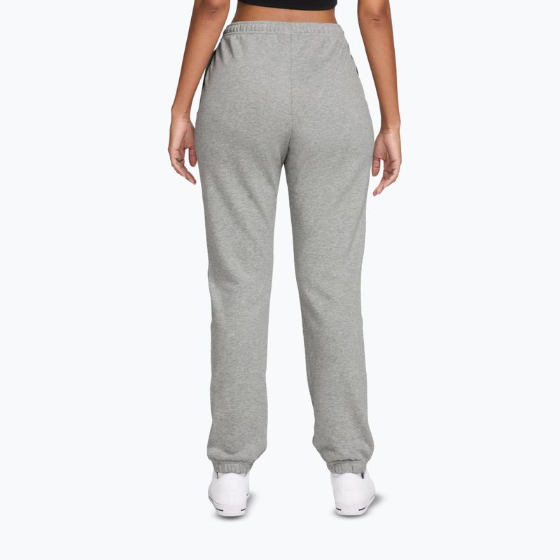 Dámské kalhoty Nike Studio Fleece dark grey heather/Sail 2