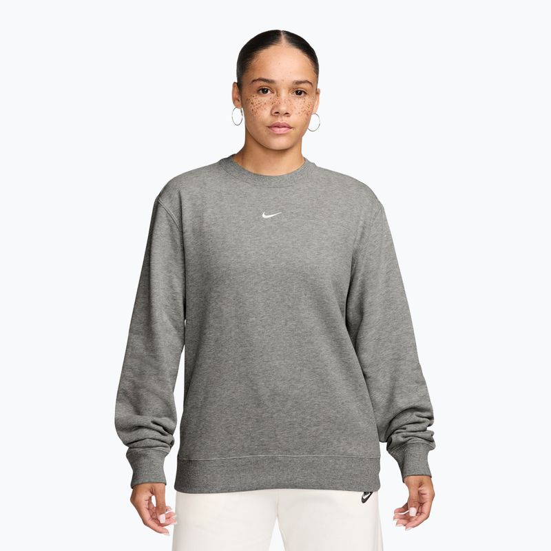 Dámská mikina Nike Studio Fleece Lightweight dark grey heather/sail