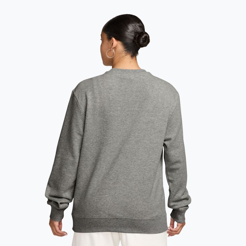 Dámská mikina Nike Studio Fleece Lightweight dark grey heather/sail 2