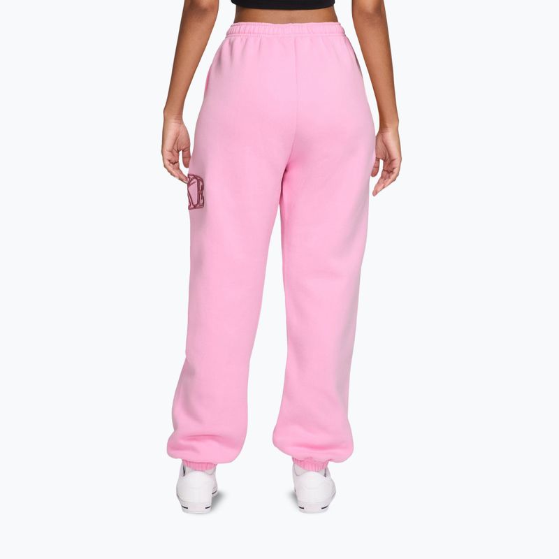 Dámské kalhoty Nike Studio Fleece pink rise/pink smoke 2