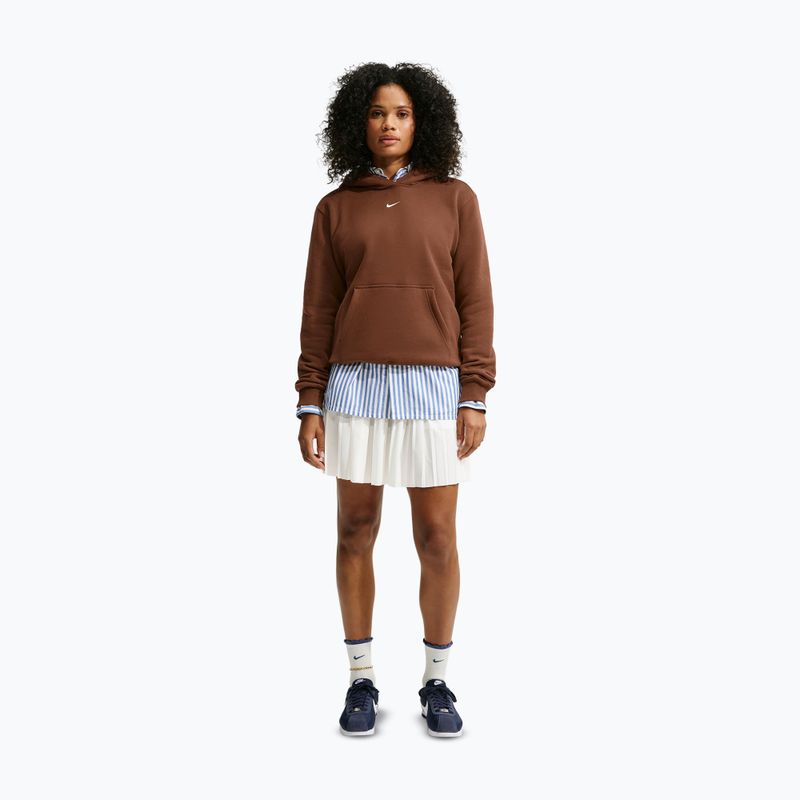 Dámská mikina Nike Studio Fleece cacao wow/sail 2