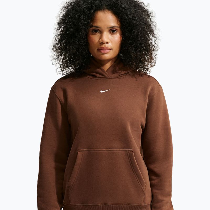 Dámská mikina Nike Studio Fleece cacao wow/sail 5