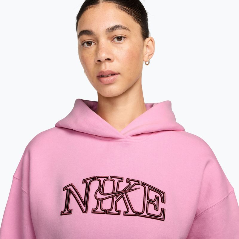 Dámská mikina Nike Studio Fleece pink rise/pink smoke 3