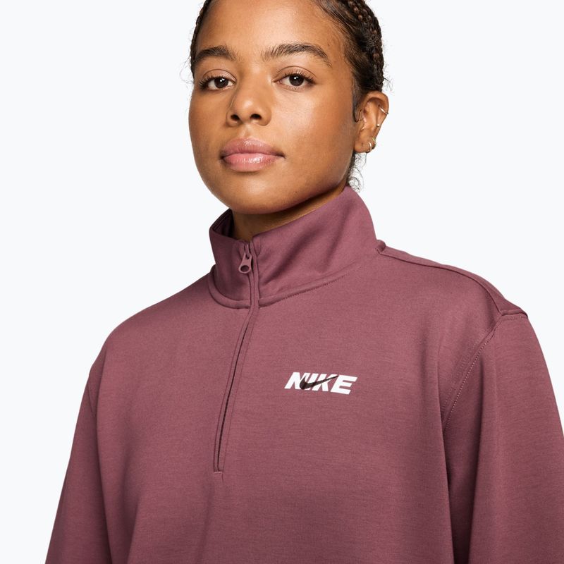 Dámská tréninková mikina Nike Studio Fleece Sport pink smoke/mystic dates/white 3