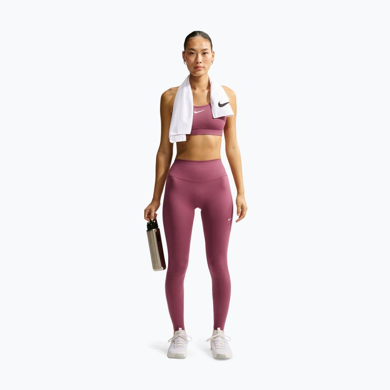 Dámské legíny Nike One pink smoke/pink smoke/pink rise/white 2