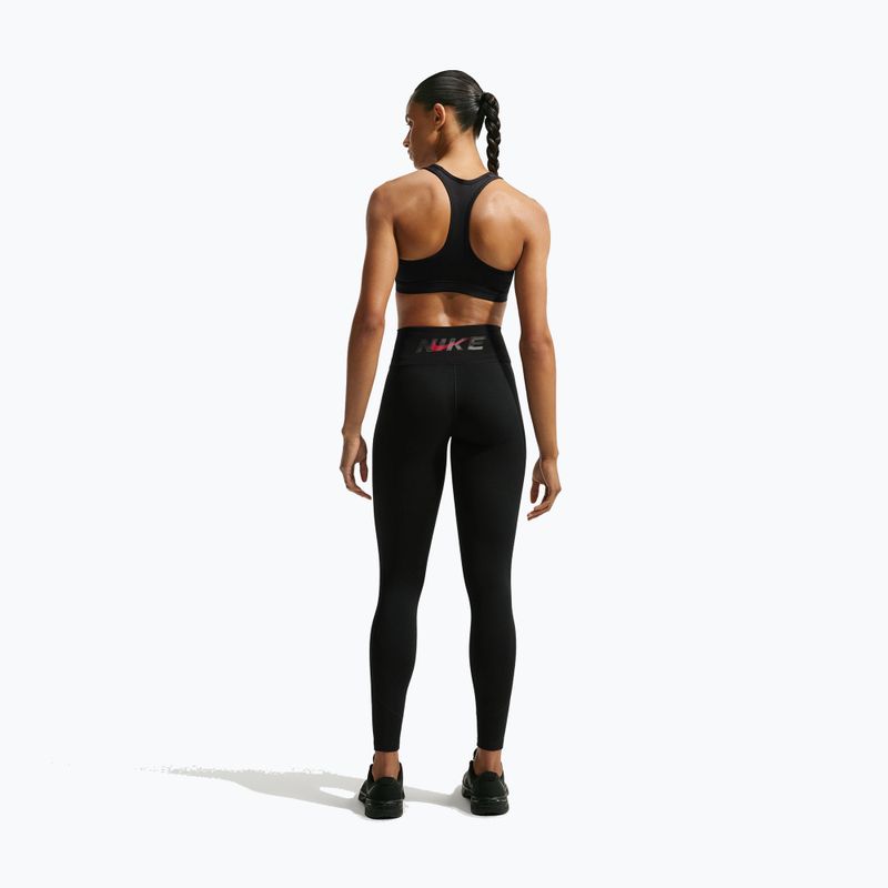 Dámské legíny Nike One black/black/university red/white 3