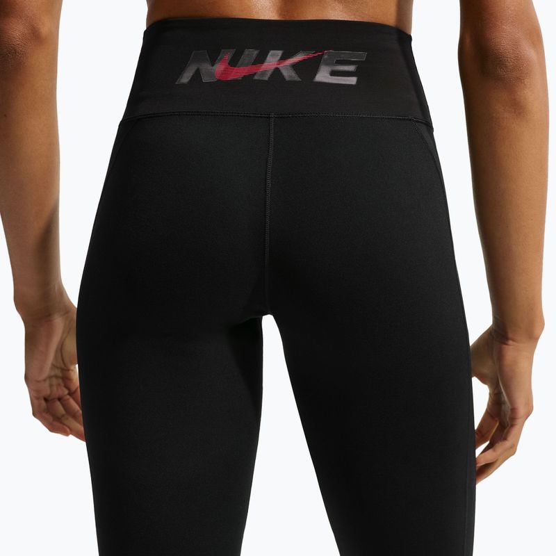 Dámské legíny Nike One black/black/university red/white 5
