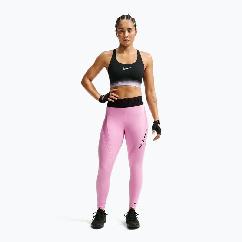Dámské tréninkové legíny Nike Pro Sculpt High-Waisted 7/8 pink rise/black/black 2