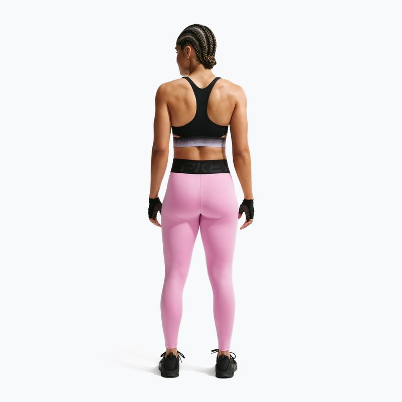 Dámské tréninkové legíny Nike Pro Sculpt High-Waisted 7/8 pink rise/black/black 3