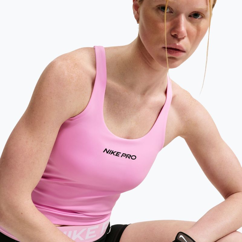 Dámské tréninkové tričko Nike Pro Sculpt pink rise/black 5