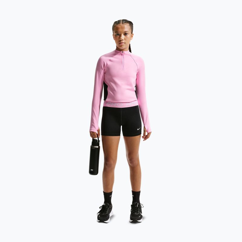 Dětské šortky Nike Pro black/pink rise/white 2
