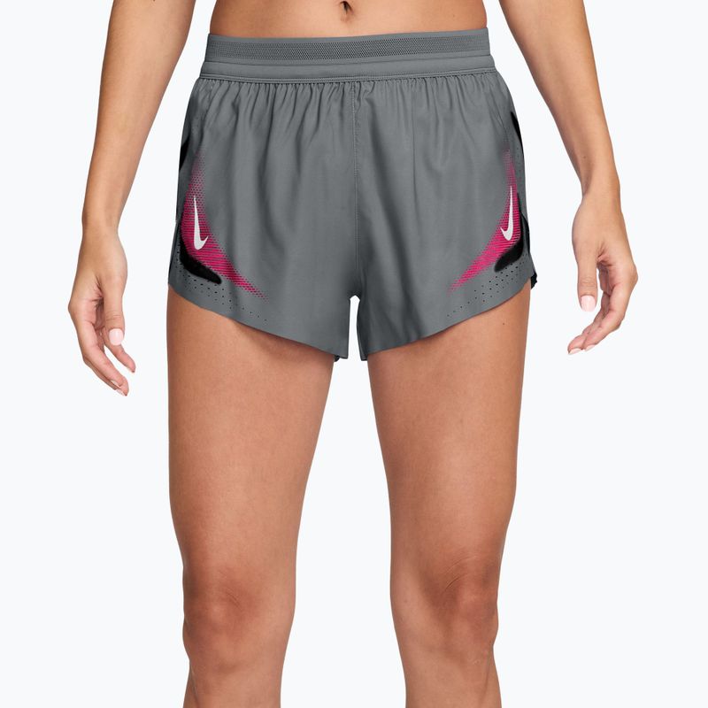 Dámské běžecké šortky Nike AeroSwift iron grey/white