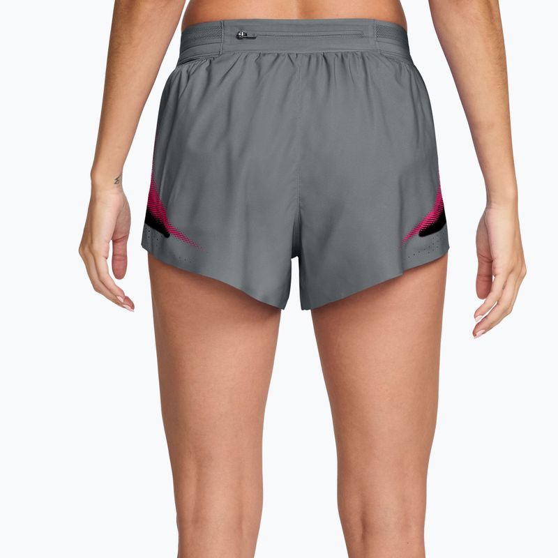 Dámské běžecké šortky Nike AeroSwift iron grey/white 2