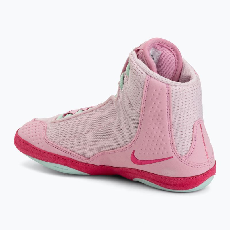 Zápasnické boty Nike Inflict 4 pink foam/desert pink/pink rise/rrtic green 3