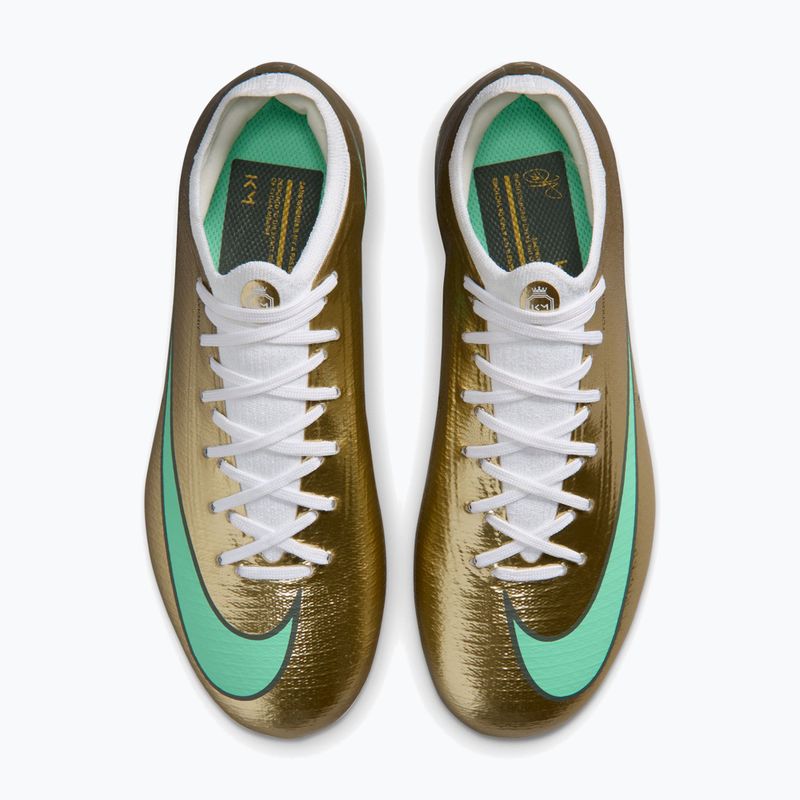 Dětské kopačáky Nike Jr. Vapor 17 Pro "Kylian Mbappé" Metallic Gold/Green Glow 3