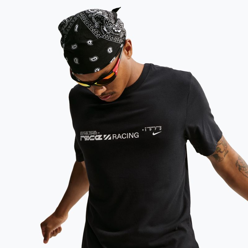 Pánské běžecké tričko Nike Dri-Fit Graphic black/white 3