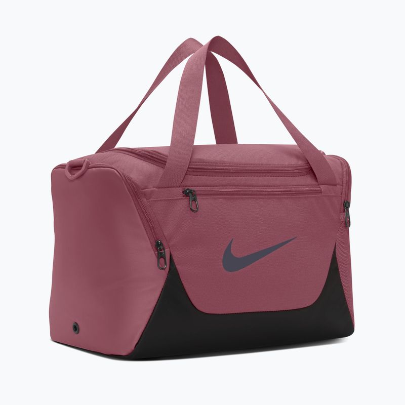 Tréninková taška Nike Brasilia Duffel Extra Small 24 l pink smoke/black/gridiron 3
