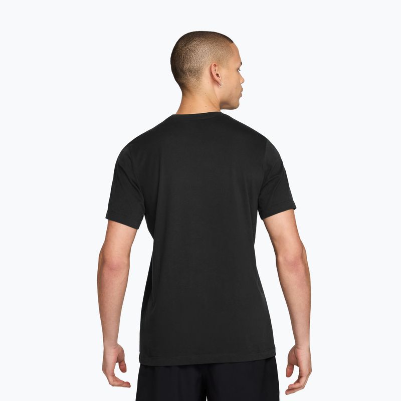 Pánské běžecké tričko Nike Dri-Fit Running T-Shirt black/bright spruce 2