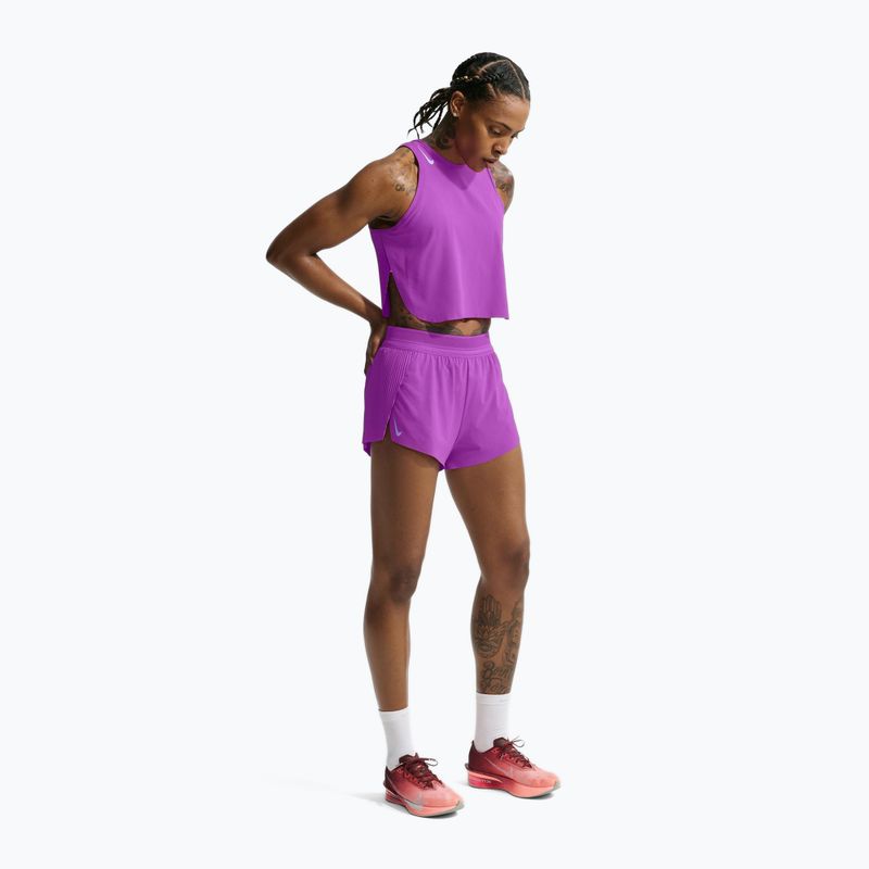 Dámské běžecké tričko Nike AeroSwift Dri-Fit ADV vivid purple/purple pulse 2