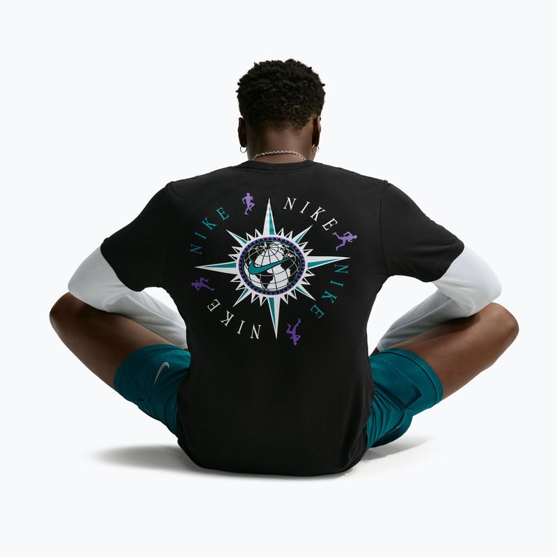 Pánské běžecké tričko Nike Dri-Fit Graphic black/action grape 5