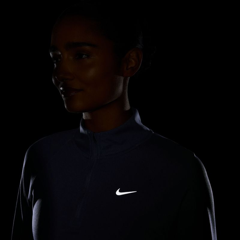Dámské běžecké Longsleeve Nike Tempo Swoosh Run Dri-Fit 1/4-Zip LS gridiron/white 4