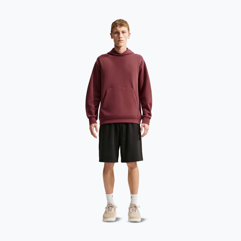 Pánská tréninková mikina Nike 24.7 ImpossiblySoft Light Boulder/Black/Burgundy Crush 2