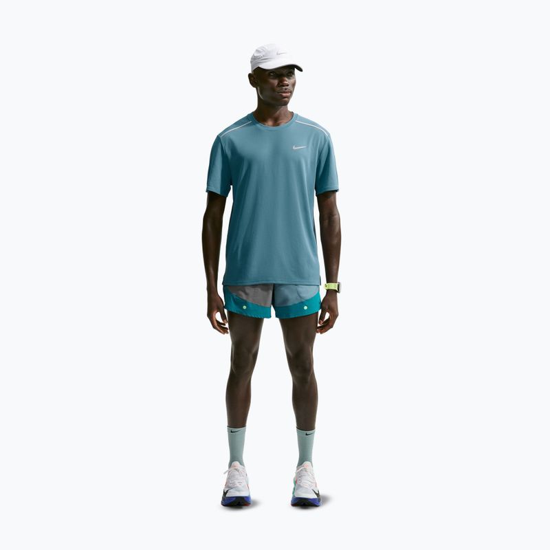 Pánské běžecké tričko Nike Miler Dri-Fit UV smokey blue 2