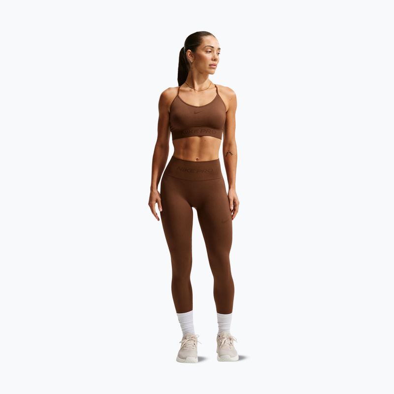 Dámské legíny Nike Pro Seamless High-Waisted 7/8 cacao wow 2