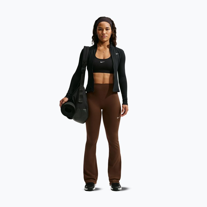 Dámské legíny Nike One High Waisted Flared cacao wow/white 2